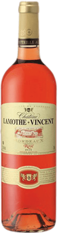6,95 € 免费送货 | 玫瑰酒 Vignobles Vincent Château Lamothe Vincent 年轻的 A.O.C. Bordeaux Rosé 法国 Merlot, Cabernet Sauvignon, Cabernet Franc 瓶子 75 cl