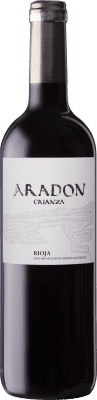 12,95 € Envio grátis | Vinho Tinto Aradón Crianza D.O.Ca. Rioja La Rioja Espanha Tempranillo, Garnacha — Grenache, Mazuelo, Cariñena — Carignan 75 cl