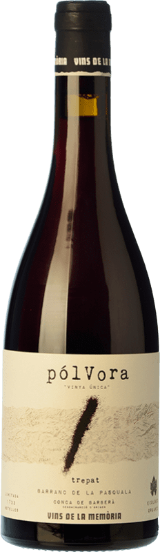 14,95 € Free Shipping | Red wine Vins de La Memòria Pólvora Young D.O. Conca de Barberà Catalonia Spain Trepat Bottle 75 cl