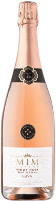 16,95 € Kostenloser Versand | Rosé Sekt El Cep MiM Rosat Brut Reserve D.O. Cava Katalonien Spanien Pinot Schwarz Flasche 75 cl