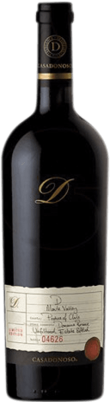 53,95 € Бесплатная доставка | Красное вино Viña Casa Donoso D Чили Cabernet Sauvignon — Каберне Совиньон, Cabernet Franc — Каберне Фран, Malbec — Мальбек, Carmenère — Карменер 75 cl