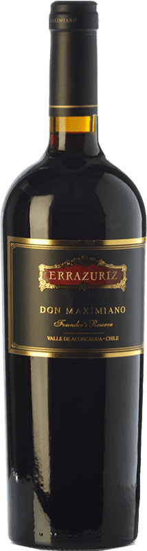 107,95 € Free Shipping | Red wine Viña Errazuriz Don Maximiano Chile Merlot, Cabernet Sauvignon, Cabernet Franc, Petit Verdot, Carmenère Bottle 75 cl