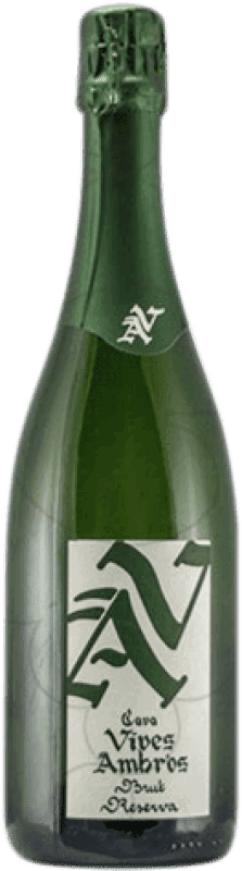 14,95 € Kostenloser Versand | Weißer Sekt Vives Ambròs Brut — Herb Reserve — Gereift D.O. Cava Katalonien Spanien Macabeo, Xarel·lo, Parellada 75 cl