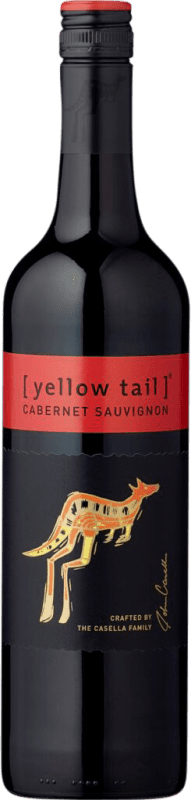 9,95 € Envio grátis | Vinho Tinto Yellow Tail Austrália Cabernet Sauvignon 75 cl