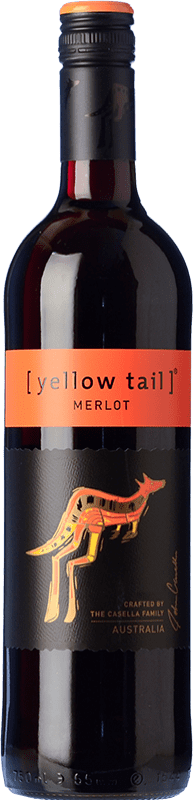 8,95 € Бесплатная доставка | Красное вино Yellow Tail Австралия Merlot бутылка 75 cl