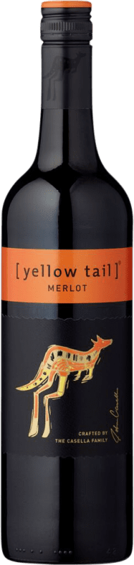 10,95 € Envio grátis | Vinho Tinto Yellow Tail Austrália Merlot 75 cl