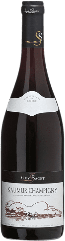 12,95 € 免费送货 | 红酒 Saget La Perrière Guy Saget A.O.C. Saumur-Champigny 卢瓦尔河 法国 Cabernet Franc 瓶子 75 cl