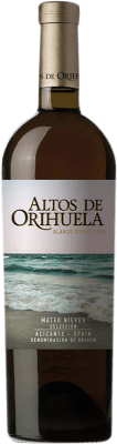9,95 € Envio grátis | Vinho branco Mateo Altos de Orihuela Blanco sobre Lías D.O. Alicante Comunidade Valenciana Espanha Verdil, Merseguera Garrafa 75 cl