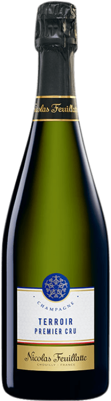 58,95 € Envío gratis | Espumoso blanco Nicolas Feuillatte Terroir Premier Cru A.O.C. Champagne Champagne Francia Pinot Negro, Chardonnay, Pinot Meunier Botella 75 cl