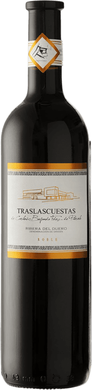 10,95 € Envio grátis | Vinho tinto Traslascuestas Jovem D.O. Ribera del Duero Espanha Tempranillo Garrafa 75 cl