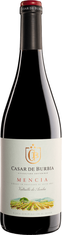 13,95 € Envío gratis | Vino Tinto Casar de Burbia Crianza D.O. Bierzo Castilla y León España Mencía Botella 75 cl