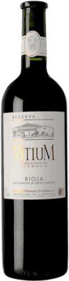 35,95 € Envío gratis | Vino tinto Piérola Vitium Reserva D.O.Ca. Rioja España Tempranillo Botella 75 cl