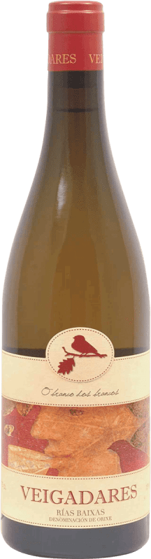 10,95 € Spedizione Gratuita | Vino bianco Adegas Galegas Veigadares D.O. Rías Baixas Spagna Bottiglia 75 cl