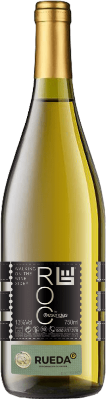 13,95 € 免费送货 | 白酒 Esencias RO&C Verdejo 年轻的 D.O. Rueda 卡斯蒂利亚莱昂 西班牙 Chardonnay, Verdejo 瓶子 75 cl
