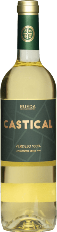 6,95 € Envio grátis | Vinho Branco Thesaurus Castical Jovem D.O. Rueda Castela e Leão Espanha Verdejo, Sauvignon Garrafa 75 cl
