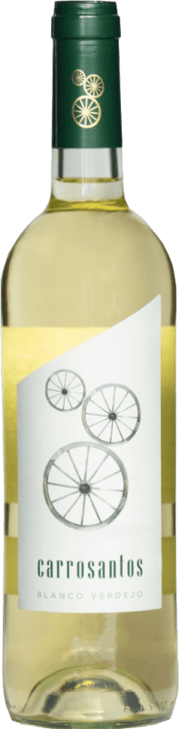 2,95 € 免费送货 | 白葡萄酒 Thesaurus Carrosantos 年轻的 I.G.P. Vino de la Tierra de Castilla y León 卡斯蒂利亚莱昂 西班牙 Viura — 维乌拉, Verdejo — 维德霍, Sauvignon — 苏维浓 瓶装 75 cl