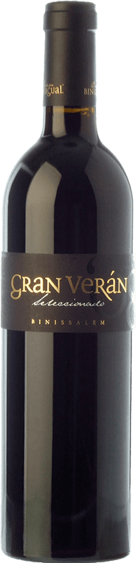 94,95 € Kostenloser Versand | Rotwein Biniagual Gran Verán Crianza — Kurze Fassreifung D.O. Binissalem Balearen Spanien Syrah, Mantonegro Magnumflasche 1,5 L