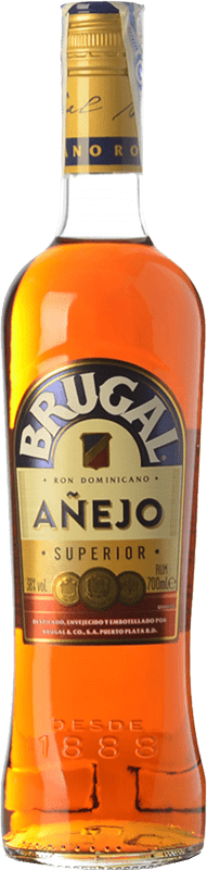 21,95 € 免费送货 | 朗姆酒 Brugal Añejo 多明尼加共和国 瓶子 1 L