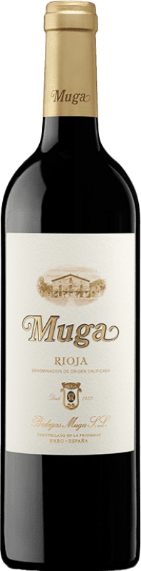 51,95 € Бесплатная доставка | Красное вино Muga Crianza — Крианса D.O.Ca. Rioja Ла-Риоха Испания Tempranillo — Темпранильо, Garnacha — Гренаш, Graciano — Грасиано, Mazuelo — Масуэло Бутылка Магнум 1,5 L
