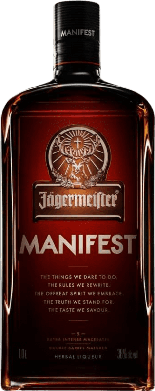 59,95 € Envío gratis | Licores Mast Jägermeister Manifest Alemania Botella 1 L