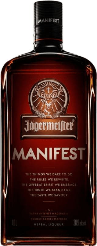 59,95 € Free Shipping | Herbal liqueur Mast Jägermeister Manifest Germany Bottle 1 L