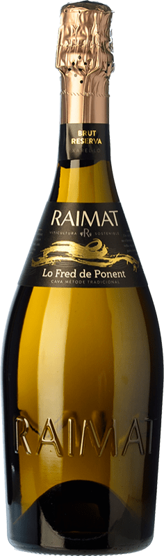 17,95 € Envio grátis | Espumante branco Raimat Lo Fred de Ponent Brut Reserva D.O. Cava Catalunha Espanha Pinot Preto, Chardonnay Garrafa 75 cl