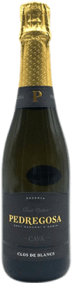 7,95 € Free Shipping | White Sparkling Wine Pedregosa Clos Brut Nature Reserve D.O. Cava Catalonia Spain Macabeo, Xarel·lo, Parellada Half Bottle 37 cl
