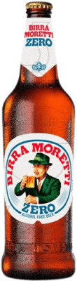 1,95 € Free Shipping | Beer Birra Moretti Zero Italy One-Third Bottle 33 cl Alcohol-Free