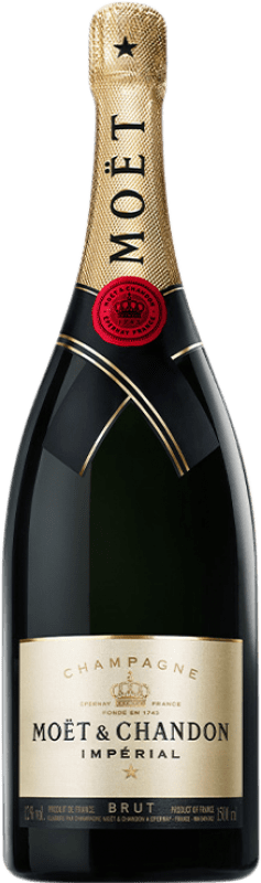 2 118,95 € Spedizione Gratuita | Spumante bianco Moët & Chandon Imperial Brut Gran Riserva A.O.C. Champagne champagne Francia Pinot Nero, Chardonnay, Pinot Meunier Bottiglia Balthazar 12 L