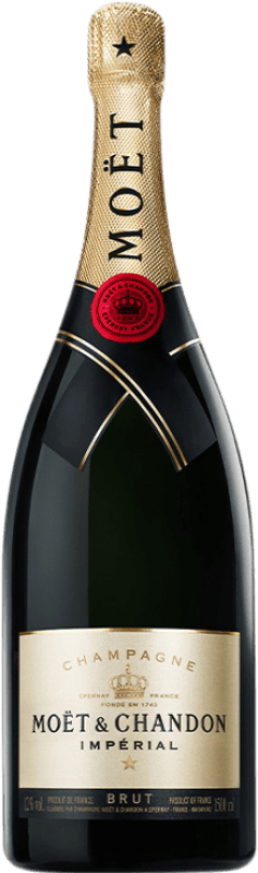 2 435,95 € Envoi gratuit | Vin Mousseux Blanc Moët & Chandon Impérial Brut Grande Réserve A.O.C. Champagne Champagne France Pinot Noir, Chardonnay, Pinot Meunier Bouteille Balthazar 12 L
