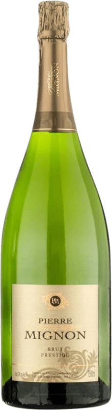 337,95 € Envio grátis | Espumante branco Pierre Mignon Prestige Brut Grande Reserva A.O.C. Champagne Champagne França Pinot Preto, Chardonnay, Pinot Meunier Garrafa Jéroboam-Duplo Magnum 3 L