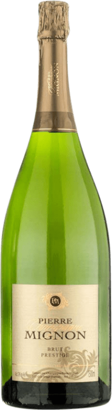 337,95 € Envío gratis | Espumoso blanco Pierre Mignon Prestige Brut Gran Reserva A.O.C. Champagne Champagne Francia Pinot Negro, Chardonnay, Pinot Meunier Botella Jéroboam-Doble Mágnum 3 L