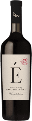 14,95 € Envío gratis | Vino tinto 1080 Vinos en Altura É Nuestra Selección D.O.P. Vino de Pago Finca Élez Castilla la Mancha España Tempranillo, Merlot, Cabernet Sauvignon Botella 75 cl