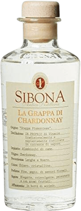 31,95 € Spedizione Gratuita | Grappa Sibona Italia Chardonnay Bottiglia Medium 50 cl