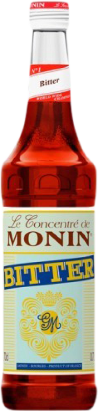 17,95 € Envío gratis | Schnapp Monin Concentrado Bitter Francia Botella 70 cl Sin Alcohol