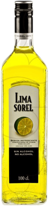 6,95 € Envío gratis | Jarabe para Cóctel Sorel España 1 L Lima Sin Alcohol