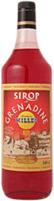 9,95 € Envio grátis | Schnapp Millàs Sirop de Grenadine França Garrafa 1 L Sem Álcool