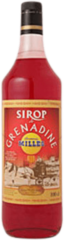 8,95 € Envoi gratuit | Sirop pour Cocktail Millàs Sirop de Grenadine France Bouteille 1 L Sans Alcool
