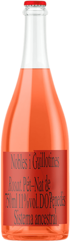 17,95 € 免费送货 | 玫瑰气泡酒 Parxet Nobles i Guillotines Rosado D.O. Penedès 加泰罗尼亚 西班牙 Tempranillo 瓶子 75 cl