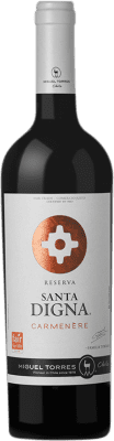 103,95 € Envoi gratuit | Vin rouge Miguel Torres Santa Digna Crianza I.G. Valle Central Vallée centrale Chili Carmenère Bouteille 75 cl