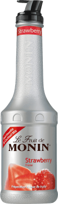 27,95 € Envio grátis | Puré de Fruta para Cocktail Monin França 1 L Strawberry — Morango Sem Álcool