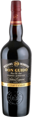 45,95 € Envio grátis | Vinho fortificado Williams & Humbert P.X. Don Guido D.O. Jerez-Xérès-Sherry Andalucía y Extremadura Espanha Pedro Ximénez 20 Anos Garrafa Medium 50 cl