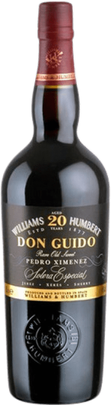 48,95 € Envio grátis | Vinho Generoso Fortificado Williams & Humbert PX Don Guido D.O. Jerez-Xérès-Sherry Andalucía y Extremadura Espanha Pedro Ximénez 20 Anos Garrafa Medium 50 cl