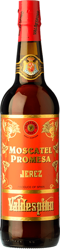 21,95 € Kostenloser Versand | Likörwein Valdespino Promesa D.O. Manzanilla-Sanlúcar de Barrameda Andalucía y Extremadura Spanien Moscato — Muskateller Flasche 75 cl