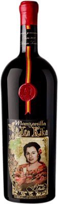 69,95 € Free Shipping | Fortified wine Yuste La Kika D.O. Manzanilla-Sanlúcar de Barrameda Andalusia Spain Palomino Fino Magnum Bottle 1,5 L