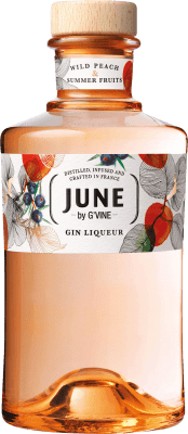 34,95 € Envío gratis | Licores G'Vine June Summer Francia 70 cl Gin, Peach — Melocotón, Fruit Mix — Mezcla de Frutas