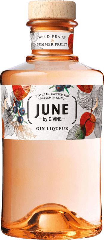 31,95 € Бесплатная доставка | Джин G'Vine June Wild Peach Gin Liqueur Франция бутылка 70 cl