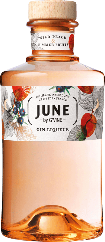 34,95 € Бесплатная доставка | Джин G'Vine June Wild Peach Gin Liqueur Франция бутылка 70 cl