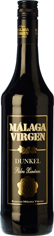 23,95 € Envío gratis | Vino generoso Málaga Virgen Dunkel D.O. Sierras de Málaga Andalucía y Extremadura España Pedro Ximénez Botella 75 cl