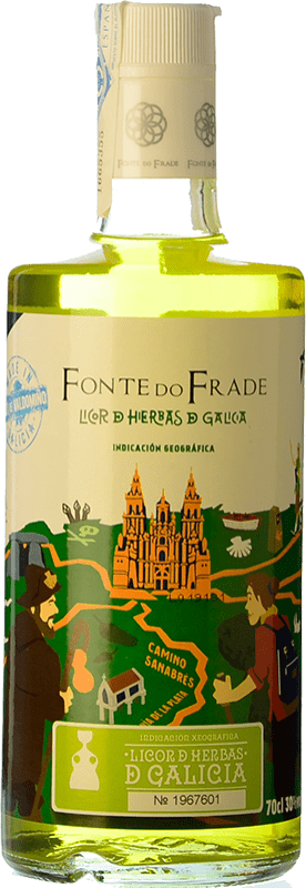 12,95 € Free Shipping | Herbal liqueur Pazo Valdomiño Fonte do Frade Spain Bottle 70 cl